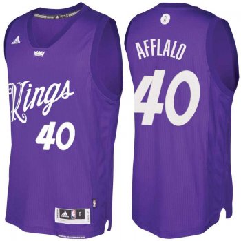 Men's Sacramento Kings #40 Arron Afflalo Purple 2016 Christmas Day NBA Swingman Jersey