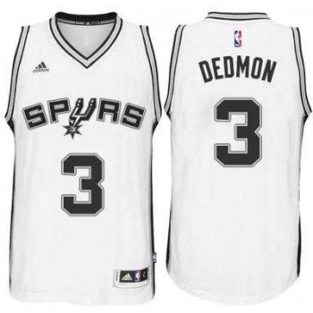 Men's San Antonio Spurs #3 Dewayne Dedmon adidas White Player Swingma Jersey