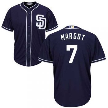 Men's San Diego Padres #7 Manuel Margot Navy Blue New Cool Base Stitched MLB Jersey