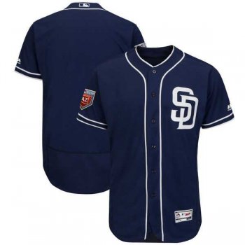 Men's San Diego Padres Customized Majestic Navy 2018 Spring Training Flex Base Team Jersey