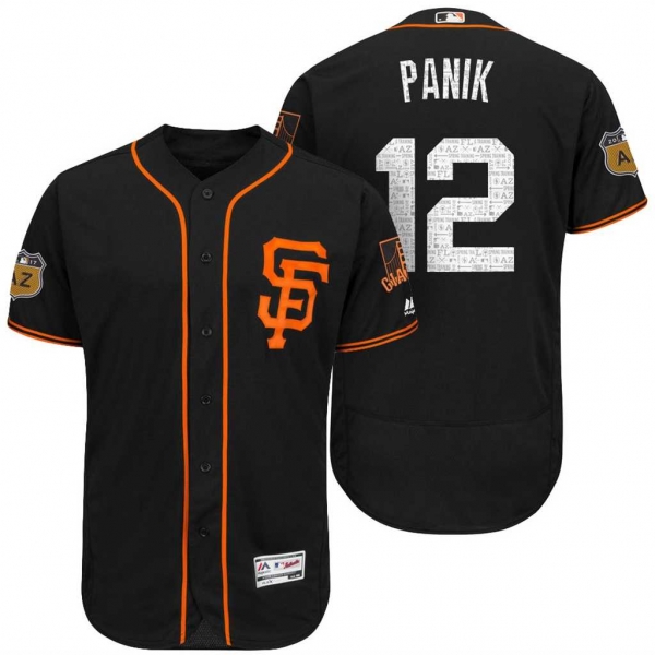 Men's San Francisco Giants #12 Joe Panik 2017 Spring Training Flex Base Authentic Collection Stitched Baseball Jersey