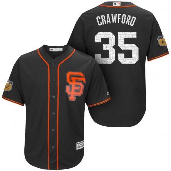 Men's San Francisco Giants #35 Brandon Crawford 2017 Spring Training Cool Base Stitched MLB Jersey