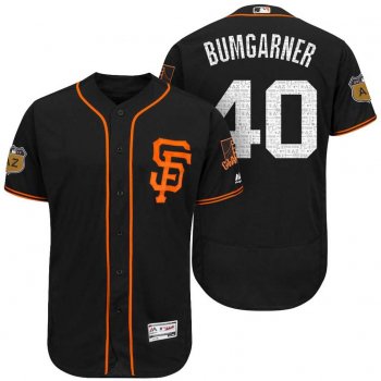 Men's San Francisco Giants #40 Madison Bumgarner 2017 Spring Training Flex Base Authentic Collection Stitched Baseball Jersey