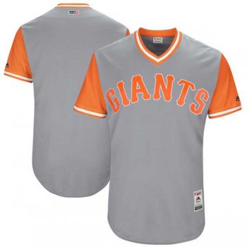 Men's San Francisco Giants Customized Gray 2017 Little League World Series Players Weekend Jersey