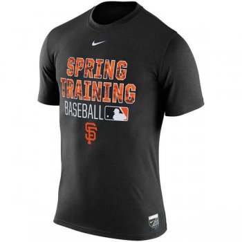 Men's San Francisco Giants Nike Black 2016 Authentic Collection Legend Team Issue Spring Training Performance T-Shirt