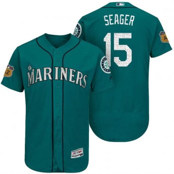 Men's Seattle Mariners #15 Kyle Seager 2017 Spring Training Flex Base Authentic Collection Stitched Baseball Jersey