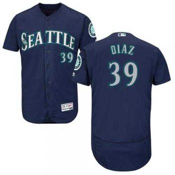 Men's Seattle Mariners #39 Edwin Diaz Navy Blue Flexbase Authentic Collection Stitched MLB Jersey