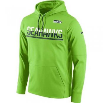 Men's Seattle Seahawks Nike Sideline Circuit Green Pullover Hoodie