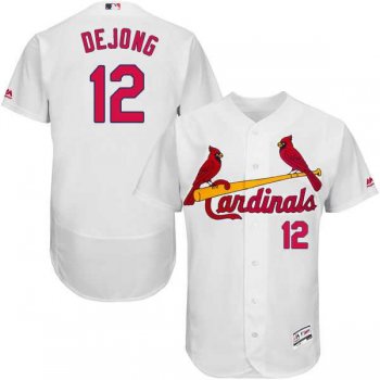 Men's St. Louis Cardinals #12 Paul DeJong White Flexbase Authentic Collection Stitched MLB Jersey