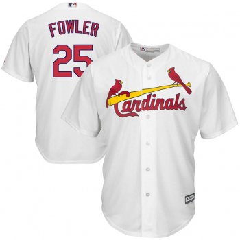 Men's St.Louis Cardinals #25 Dexter Fowler White Cool Base Stitched MLB Jersey