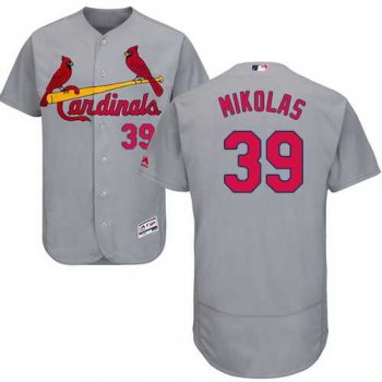 Men's St. Louis Cardinals #39 Miles Mikolas Grey Flexbase Authentic Collection Stitched MLB