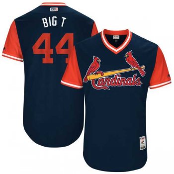 Men's St. Louis Cardinals #44 Trevor Rosenthal Big T Majestic Navy 2017 Little League World Series Players Weekend Jersey