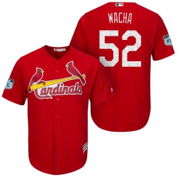 Men's St.Louis Cardinals #52 Michael Wacha 2017 Spring Training Cool Base Stitched MLB Jersey