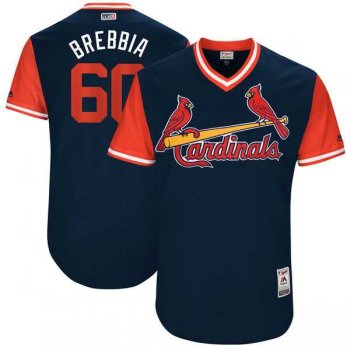 Men's St. Louis Cardinals #60 John Brebbia Brebbia Majestic Navy 2017 Little League World Series Players Weekend Jersey