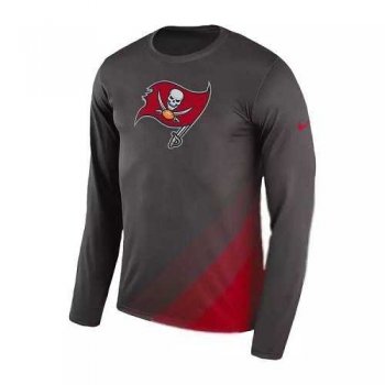 Men's Tampa Bay Buccaneers Nike Gray Sideline Legend Prism Performance Long Sleeve T-Shirt