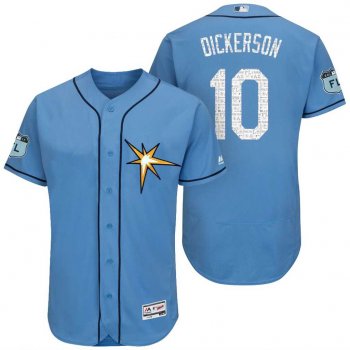 Men's Tampa Bay Rays #10 Corey Dickerson 2017 Spring Training Flex Base Authentic Collection Stitched Baseball Jersey