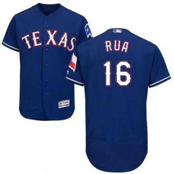 Men's Texas Rangers #16 Ryan Rua Blue Flexbase Authentic Collection Stitched MLB