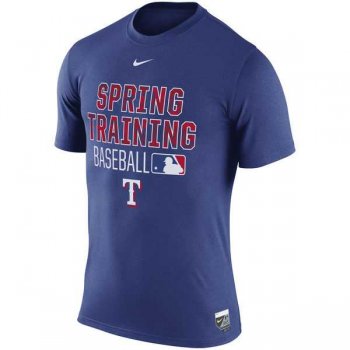 Men's Texas Rangers Nike Royal 2016 Authentic Collection Legend Team Issue Spring Training Performance T-Shirt