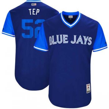 Men's Toronto Blue Jays #52 Ryan Tepera Tep Majestic Royal 2017 Little League World Series Players Weekend Jersey