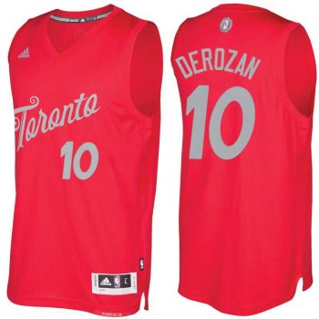 Men's Toronto Raptors #10 DeMar DeRozan Red 2016 Christmas Day NBA Swingman Jersey