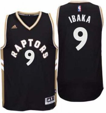 Men's Toronto Raptors #9 Serge Ibaka adidas Red Player Swingman OVO Jersey