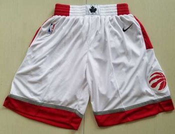 Men's Toronto Raptors Nike White Association Edition Swingman Performance Shorts