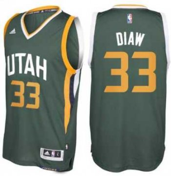 Men's Utah Jazz #33 Boris Diaw adidas Green New Swingman Alternate Jersey