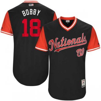 Men's Washington Nationals #18 Ryan Raburn Bobby Majestic Navy 2017 Little League World Series Players Weekend Jersey