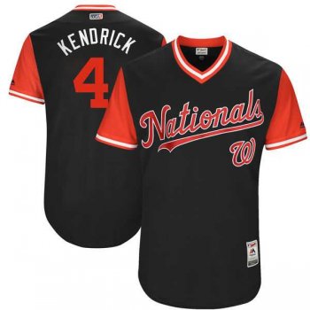 Men's Washington Nationals #4 Howie Kendrick Kendrick Majestic Navy 2017 Little League World Series Players Weekend Jersey