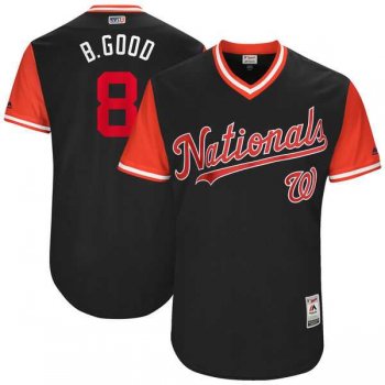 Men's Washington Nationals #8 Brian Goodwin B. Good Majestic Navy 2017 Little League World Series Players Weekend Jersey