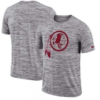 Men's Washington Redskins Nike Heathered Black Sideline Legend Velocity Travel Performance T-Shirt