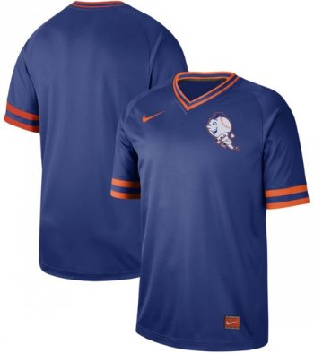 Nike Mets Blank Royal Authentic Cooperstown Collection Stitched Baseball Jersey