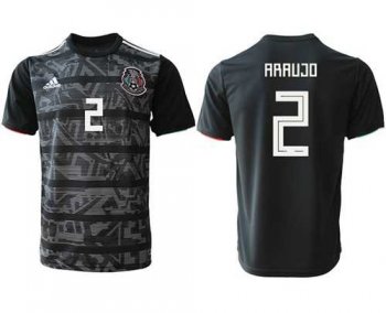 Mexico #2 Araujo Black Soccer Country Jersey