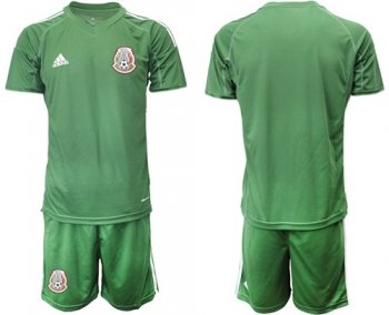 Mexico Blank Green Goalkeeper Soccer Country Jersey