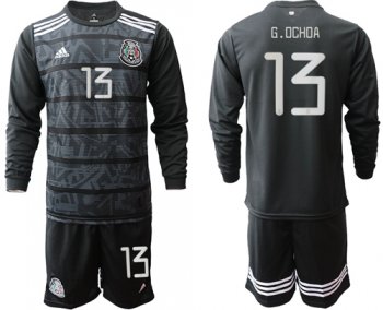 Mexico #13 G.Ochoa Home Long Sleeves Soccer Country Jersey