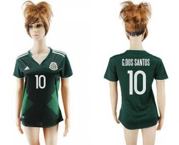 Mexico #10 G.Dos Santos Home Soccer Country Jersey