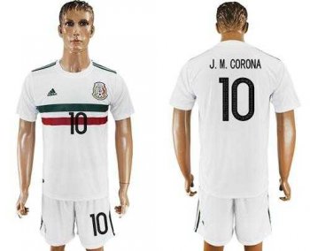 Mexico #10 J.M.Corona Away Soccer Country Jersey