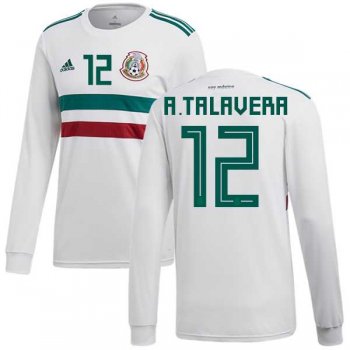 Mexico #12 A.Talavera Away Long Sleeves Soccer Country Jersey