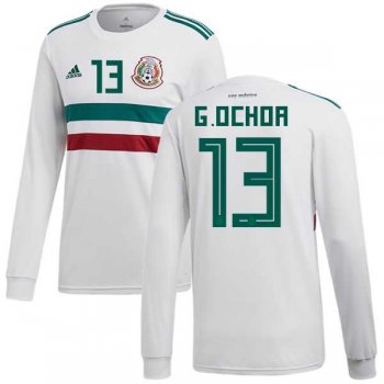 Mexico #13 G.Ochoa Away Long Sleeves Soccer Country Jersey