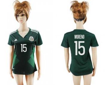 Mexico #15 Moreno Home Soccer Country Jersey