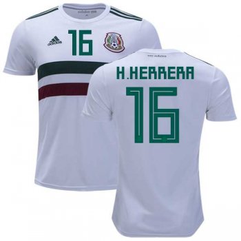 Mexico #16 H.Herrera Away Soccer Country Jersey