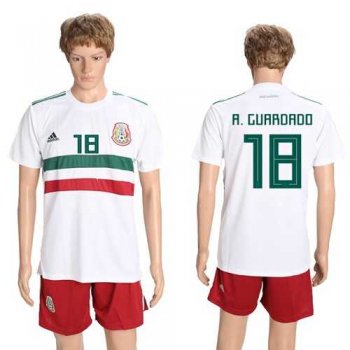 Mexico #18 A.Guardado Away Soccer Country Jersey