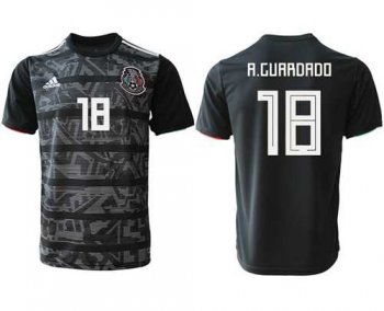 Mexico #18 A.Guardado Black Soccer Country Jersey