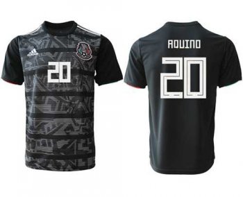 Mexico #20 Aquino Black Soccer Country Jersey