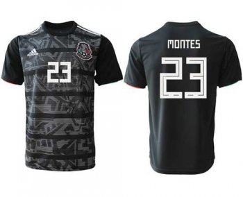 Mexico #23 Montes Black Soccer Country Jersey