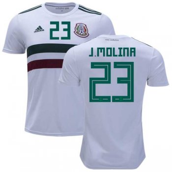 Mexico #23 J.Molina Away Soccer Country Jersey