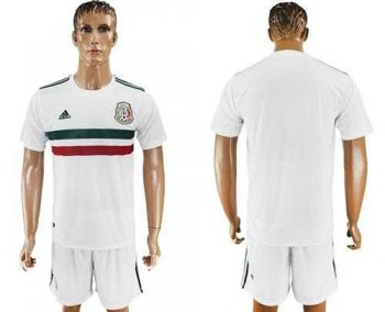 Mexico Blank Away Soccer Country Jersey