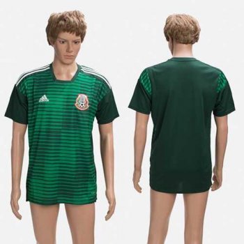 Mexico Blank Green Training Soccer Country Jersey