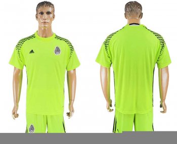 Mexico Fluorescent Green Goalkeeper 2018 FIFA World Cup Soccer Jersey