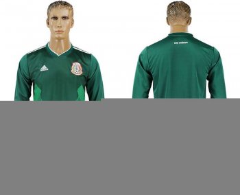 Mexico Home 2018 FIFA World Cup Long Sleeve Soccer Jersey